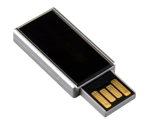 Memoria flash USB aislada en el fondo blanco —  Fotos de Stock