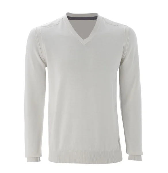 Unisex tričko šablona (izolované na bílém, Ořezová cesta) — Stock fotografie