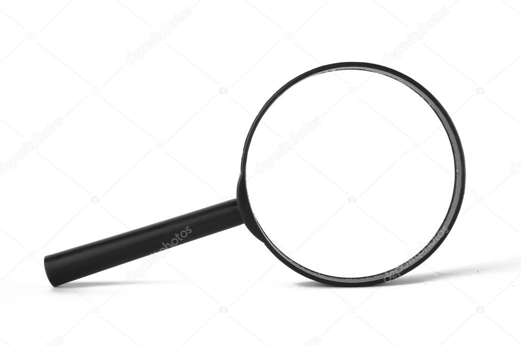 A magnifier isolated on white
