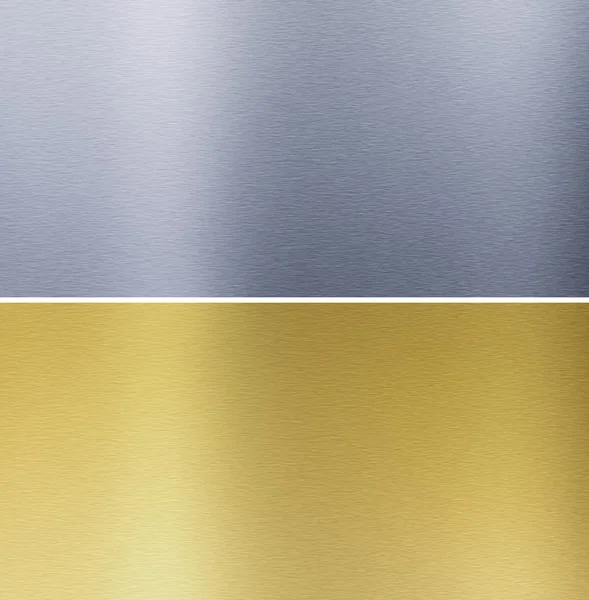 Aluminum and brass stitched textures — Stock Photo, Image