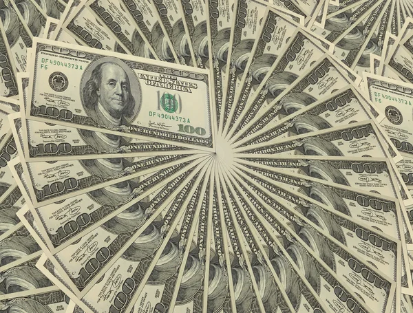 Egy halom dollár, pénz háttér — Stock Fotó
