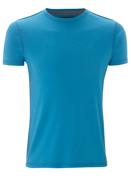 Unisex-T-Shirt-Vorlage (isoliert auf weiß, Clipping-Pfad) — Stockfoto