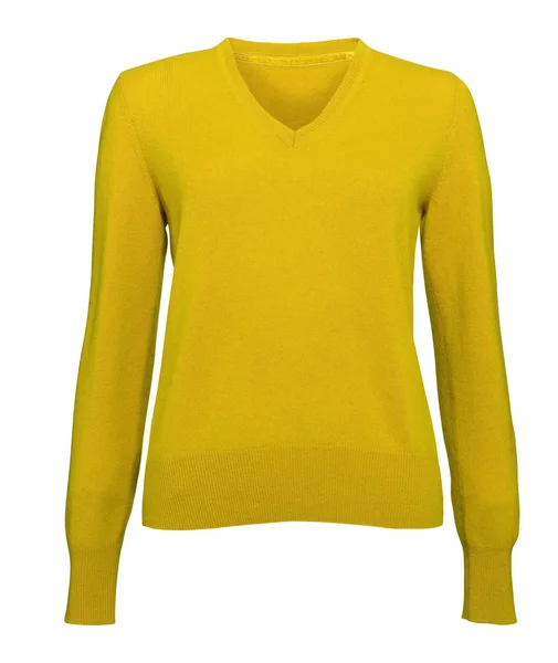 Žlutá bunda izolované na bílém pozadí — Stock fotografie