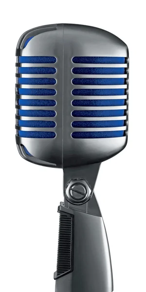 Microfone Retro Isolado Branco — Fotografia de Stock