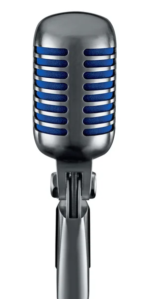 Microfone retro isolado no branco — Fotografia de Stock