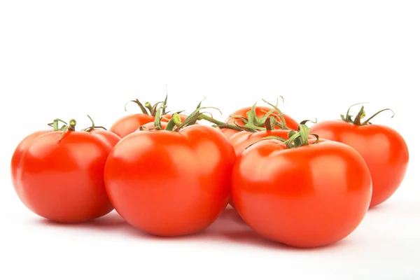 ジューシーな熟した赤いトマトのセット — ストック写真