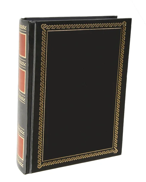 El libro en cubierta de cuero aislado en blanco . — Foto de Stock