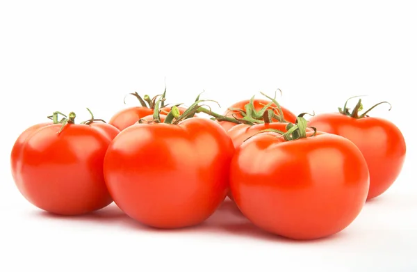 ジューシーな熟した赤いトマトのセットです それは白い背景に分離されます 高品質 Xxl — ストック写真