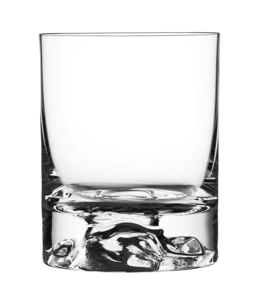 Leeg Glas Geïsoleerd Een Witte Achtergrond — Stockfoto