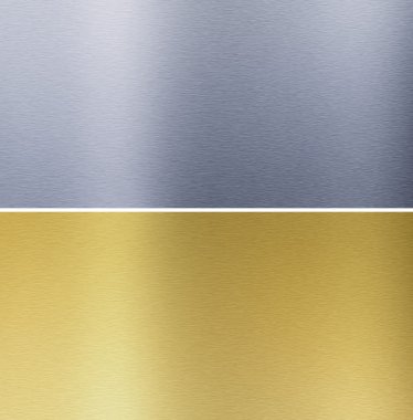 Aluminum and brass stitched textures clipart