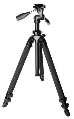 Camera tripod (stand) isolated on white background clipart