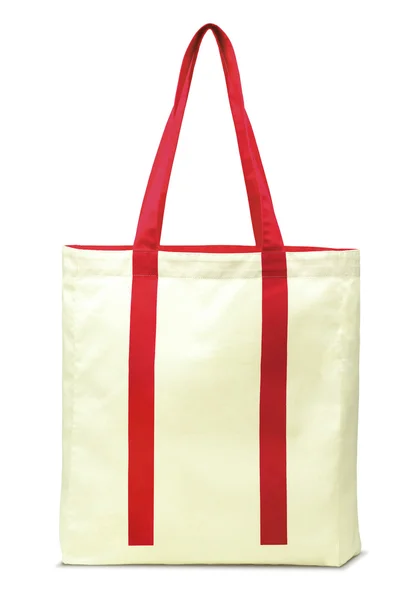 Ψώνια υφαμένη τσάντα που απομονώνονται σε λευκό φόντο — Φωτογραφία Αρχείου