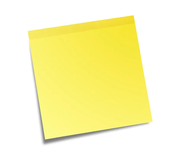 Žlutá Poznámka Stick Poznámka Papír — Stock fotografie