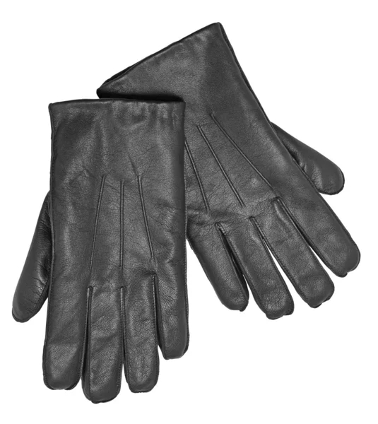Μαύρα δερμάτινα γάντια — Φωτογραφία Αρχείου