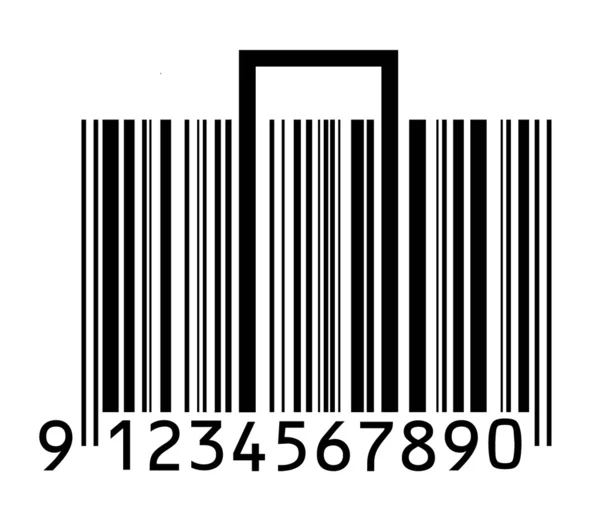 Suitcase Stylized Barcode — Stock Photo, Image