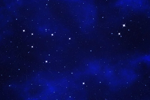 Starfield bakgrund av stjärntecknet symbol "capricorn" — Stockfoto