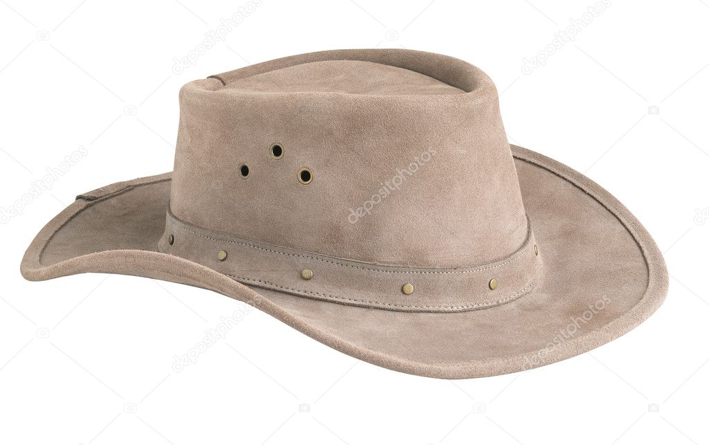 white leather cowboy hat