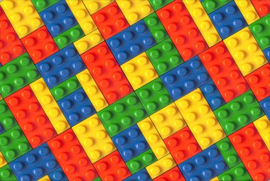 Renkli Lego arka plan dokusu