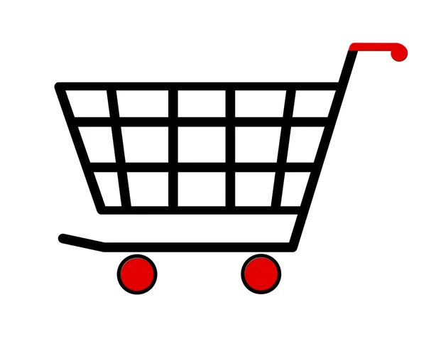Alışveriş arabası simgesi çizimi — Stok fotoğraf