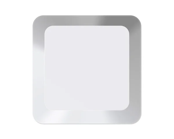 白で隔離される明確なスペースを持つ白いコンピューター キー — ストック写真