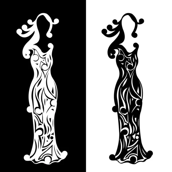 Винтажные женские силуэты — стоковый вектор