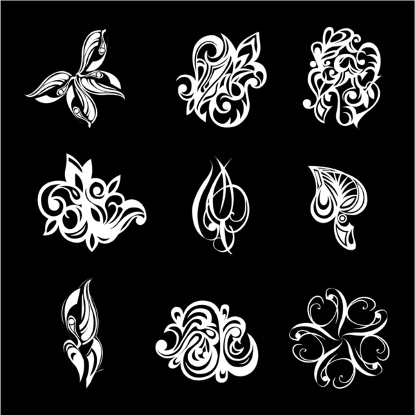 Tattoo samples images — Stock Vector