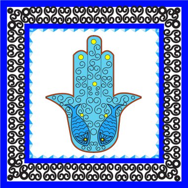 Pattern in a tunisian style clipart