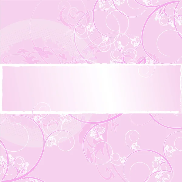 Sfondo floreale rosa — Vettoriale Stock