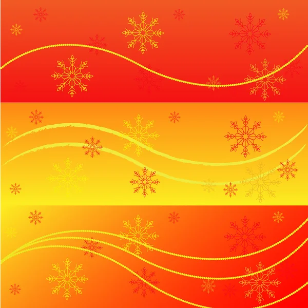Banderas de invierno abstractas — Vector de stock
