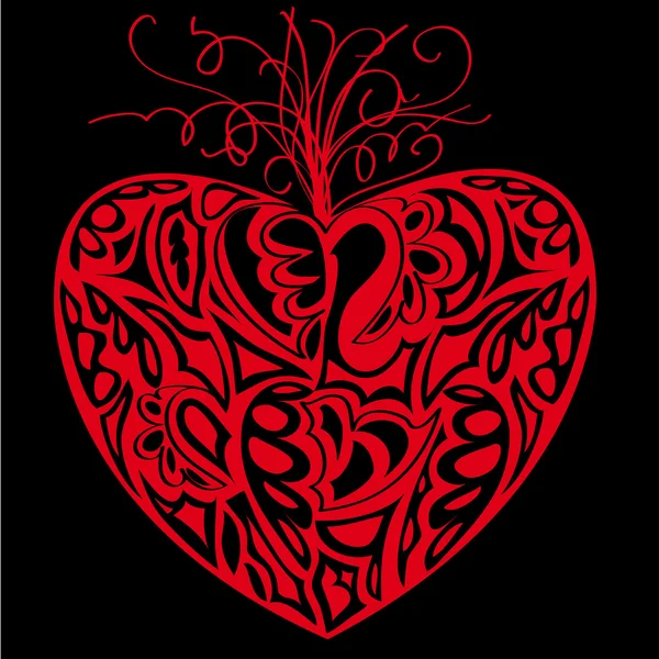 Винтажное сердце — стоковый вектор