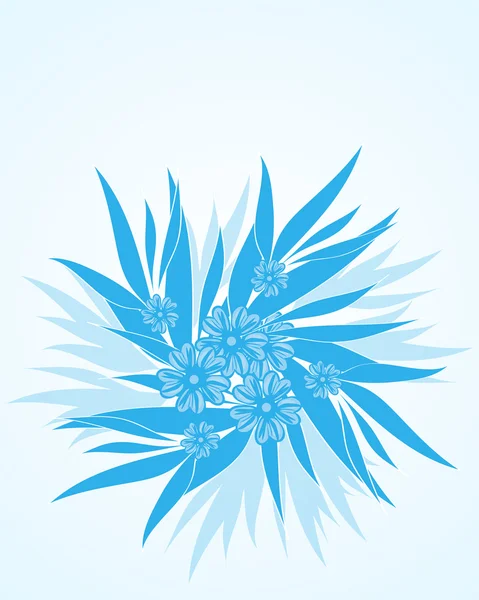 Blaue Blumen — Stockvektor