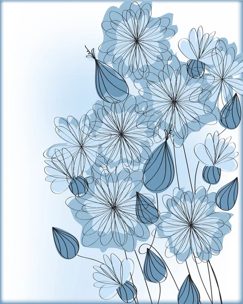 फूल बेकग्राउंड — स्टॉक वेक्टर