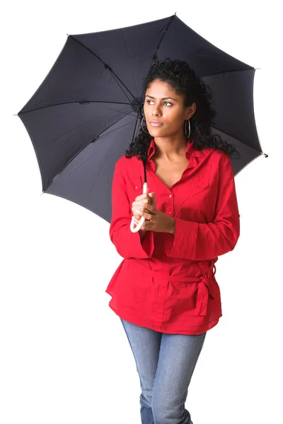 stock image Beauty with umbrella