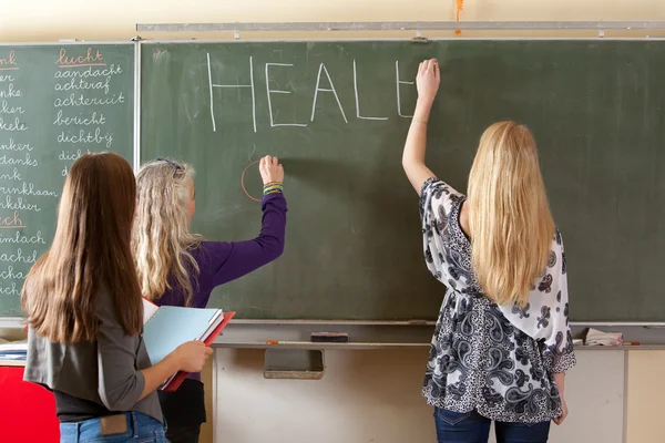 stock image Preparing the blackboard