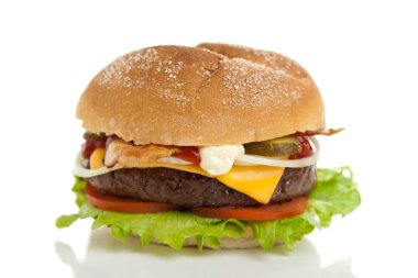 Big cheeseburger clipart