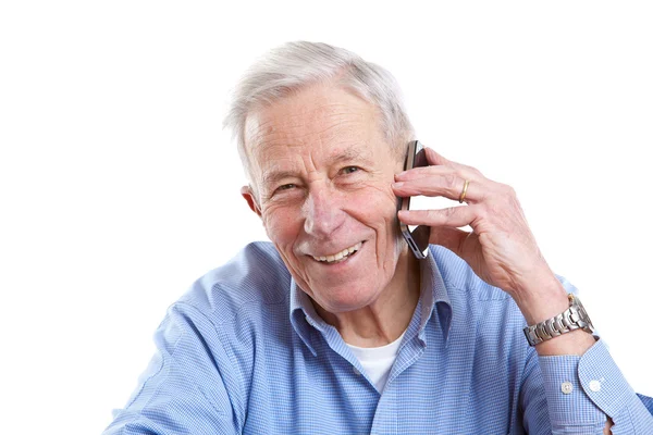 Senior al teléfono — Foto de Stock