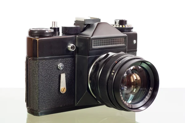 Oude, stoffige fotocamera — Stockfoto