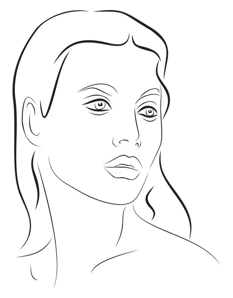 Jeune femme 2 — Image vectorielle