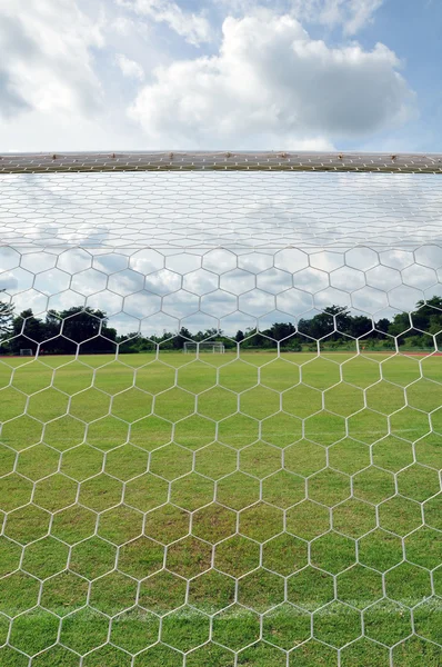 Behind the goal — Stock Photo, Image