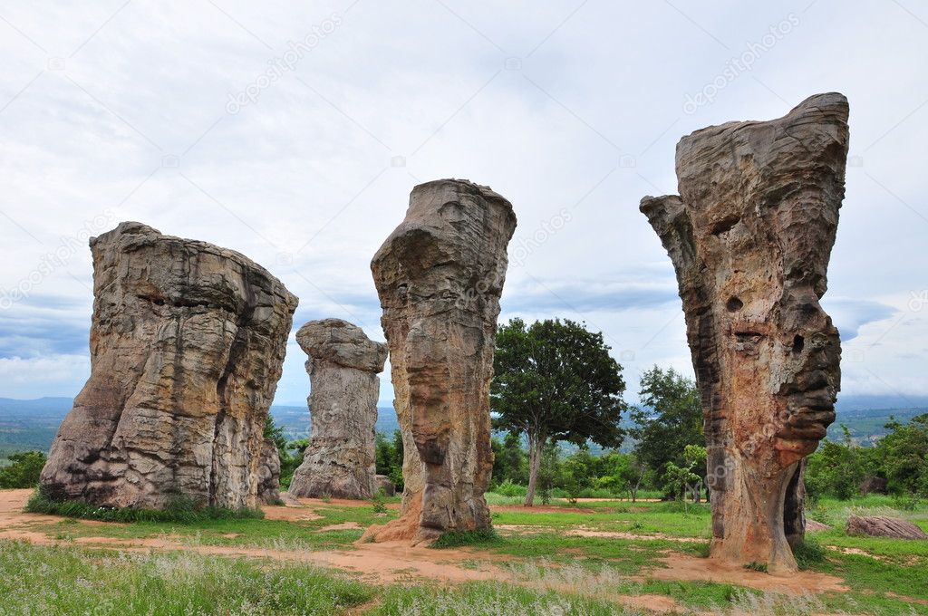 Historical stone henge in thailand