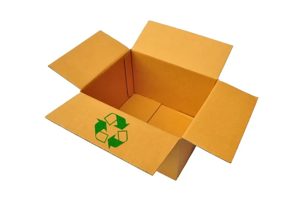 Reciclar caja de papel — Foto de Stock