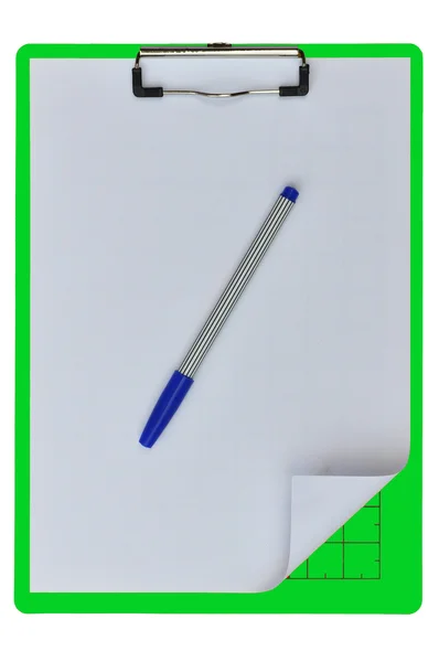 Zelená barva psací desky — Stock fotografie