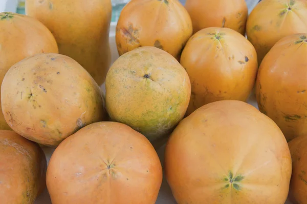Orangefarbene Papaya — Stockfoto