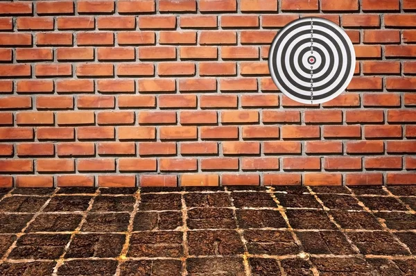 Goal on brickwall pattern — Stock Photo, Image