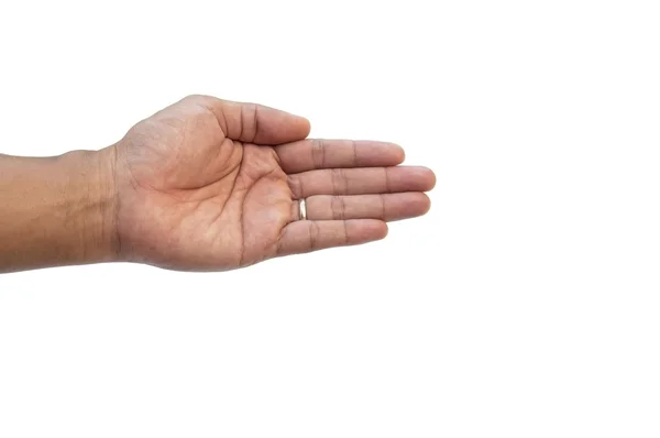 Ruce jako bílé pozadí 4 — Stock fotografie