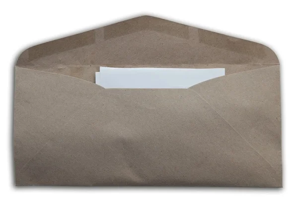 Envelope as white isolate background — Stock Photo, Image