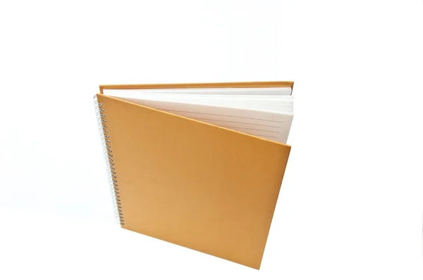 Libro Notas Vertical Como Fondo Aislado Blanco —  Fotos de Stock