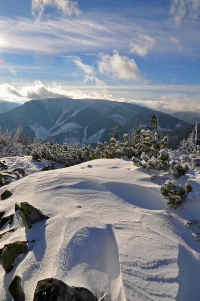 Vinter i bergen. — Stockfoto