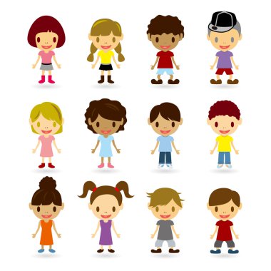 Kids Models Set clipart