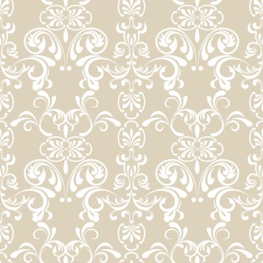 Abstract seamless floral pattern clipart